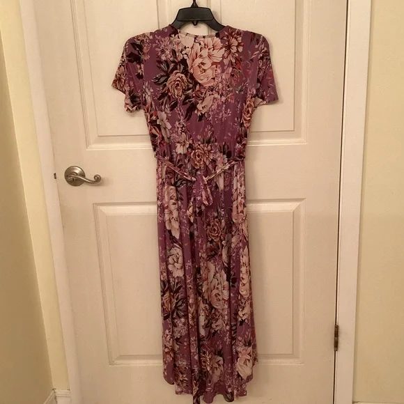 Pink Blush Maternity Wrap Dress - Picture 5 of 5